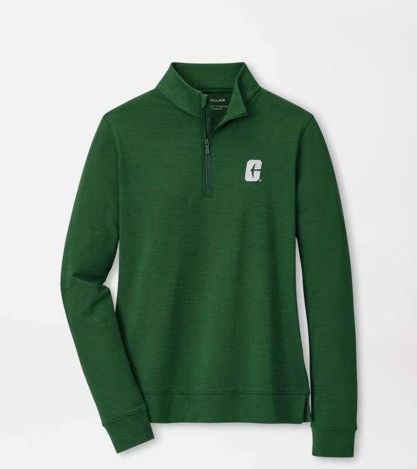 UNC Charlotte Women's Perth Performance Pullover in Green1