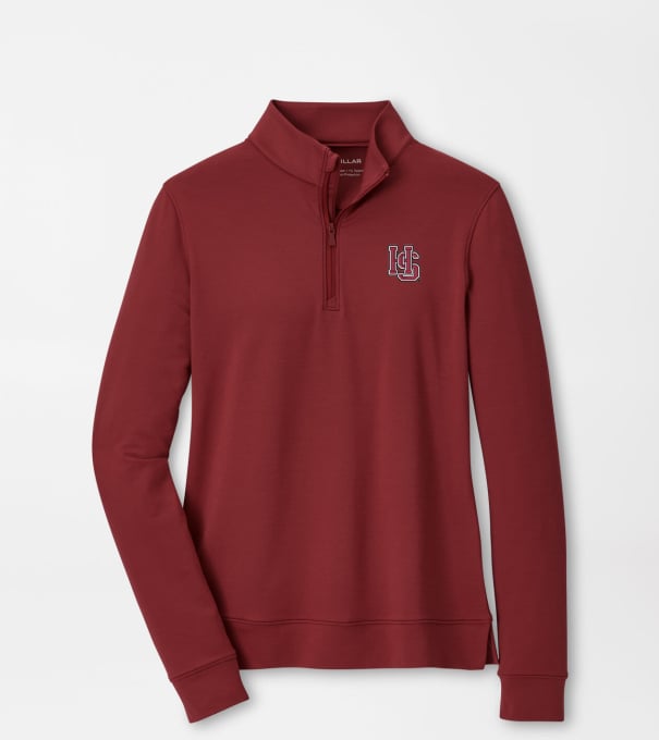 Hampden Sydney Women's Perth Performance Pullover in Maroon2