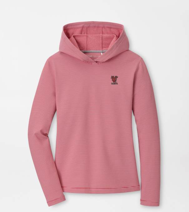 Tampa Women's Pine Sugar Stripe Performance Hoodie in Red3