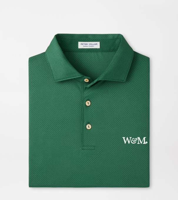 William & Mary Hugo Performance Jersey Polo in Green1