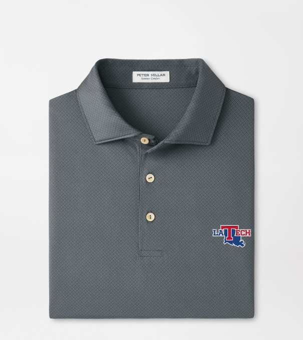 Louisiana Tech Hugo Performance Jersey Polo in Iron