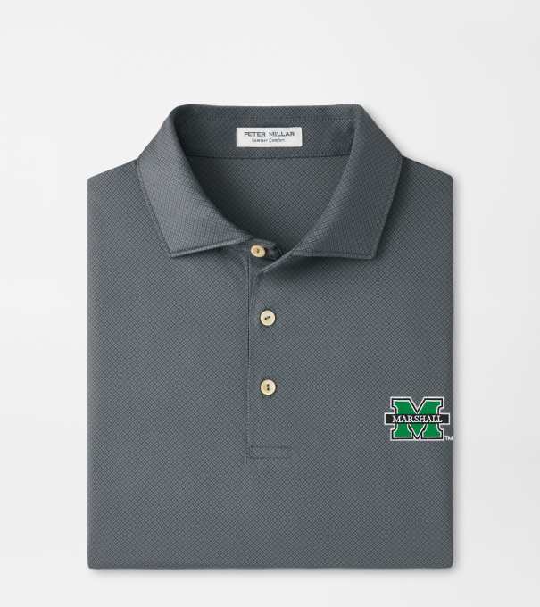 Marshall Hugo Performance Jersey Polo in Iron