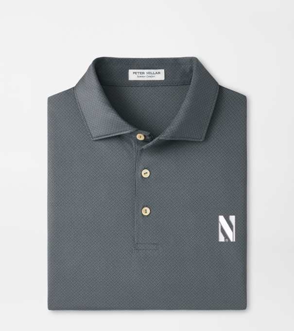 Northwestern Hugo Performance Jersey Polo in Iron