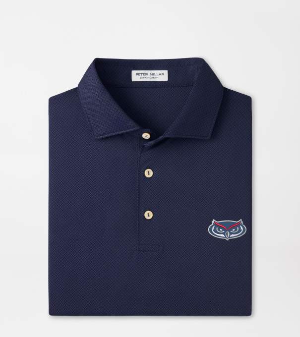 Florida Atlantic University Hugo Performance Jersey Polo in Navy