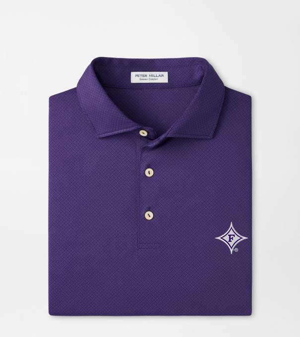 Furman Hugo Performance Jersey Polo in Purple2