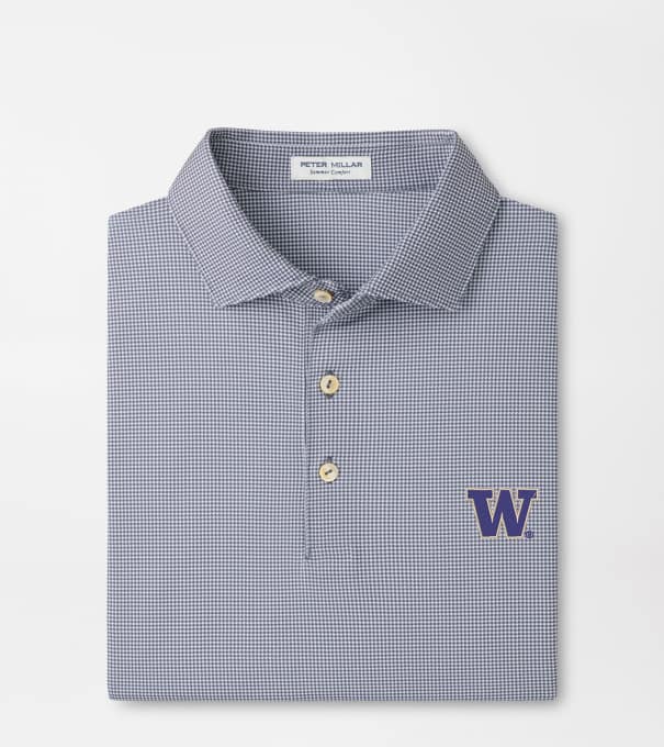Washington Border Performance Jersey Polo in Iron