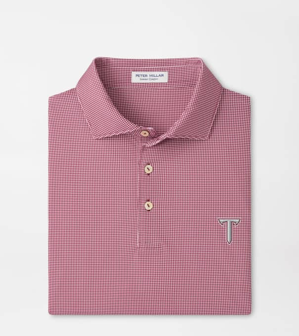Troy Border Performance Jersey Polo in Maroon2