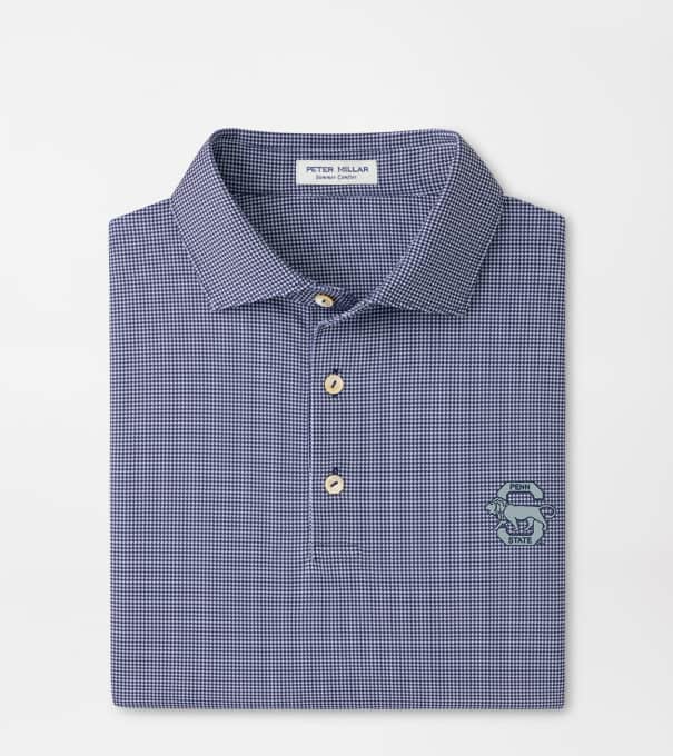 Penn State Vaut Border Performance Jersey Polo in Navy