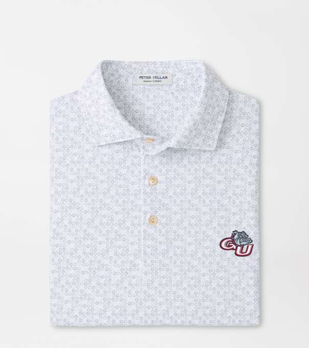 Gonzaga Bases Loaded Performance Jersey Polo in White