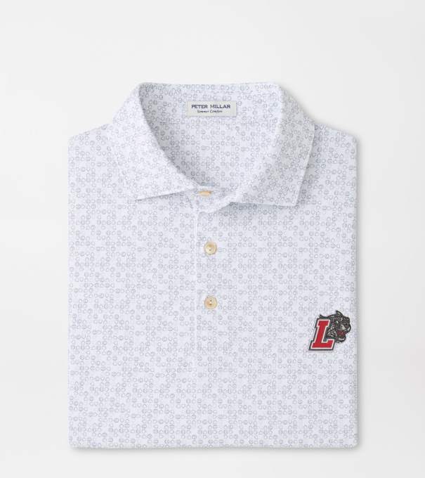 Lafayette College Bases Loaded Performance Jersey Polo in White