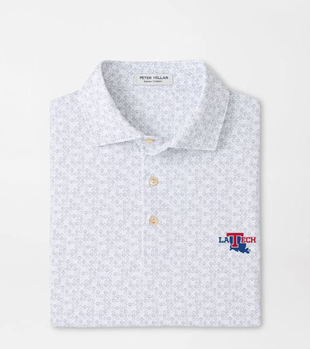 Louisiana Tech Bases Loaded Performance Jersey Polo in White