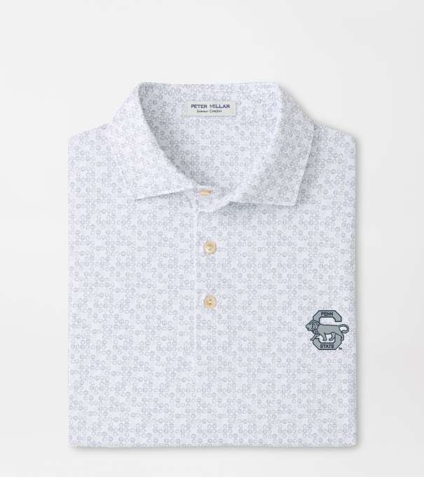 Penn State Vaut Bases Loaded Performance Jersey Polo in White