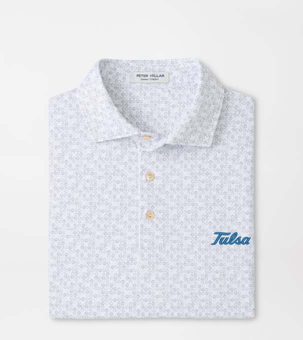 Tulsa Bases Loaded Performance Jersey Polo in White