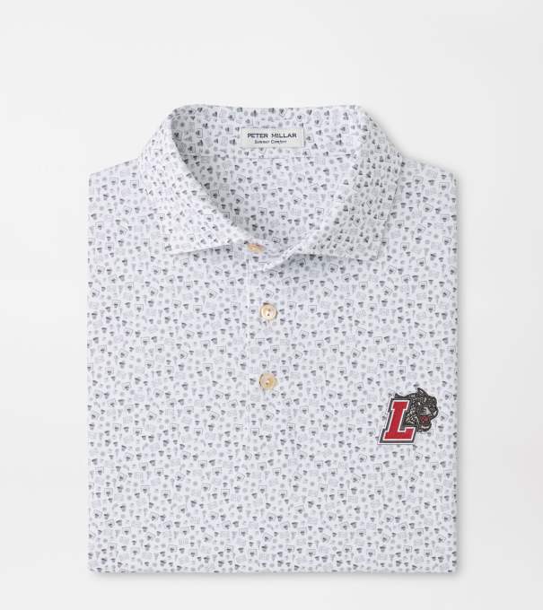 Lafayette College Buzzer Beater Performance Jersey Polo in White