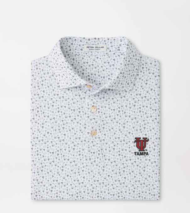 Tampa Buzzer Beater Performance Jersey Polo in White
