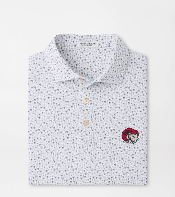 Winston Salem State Buzzer Beater Performance Jersey Polo in White