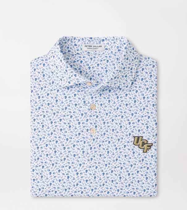 UCF Kick Off Performance Jersey Polo in Blue Frost