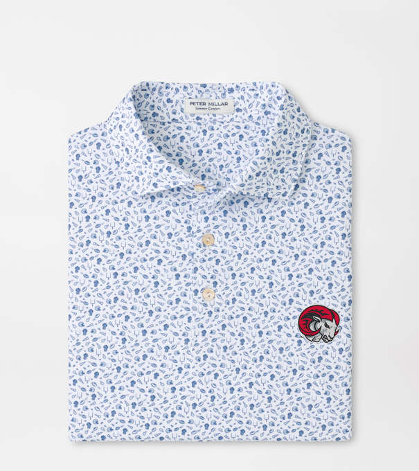 Winston Salem State Kick Off Performance Jersey Polo in Blue Frost