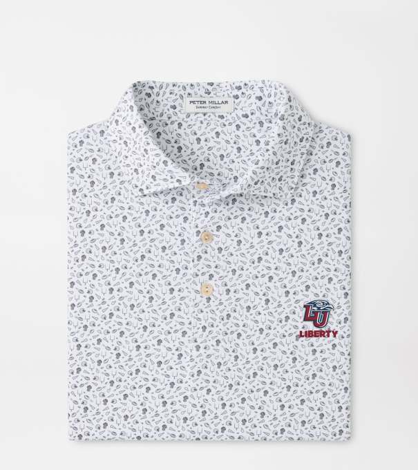 Liberty University Kick Off Performance Jersey Polo in Gale Grey