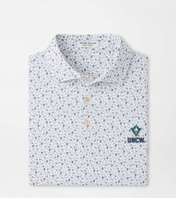 UNCW Kick Off Performance Jersey Polo in Gale Grey