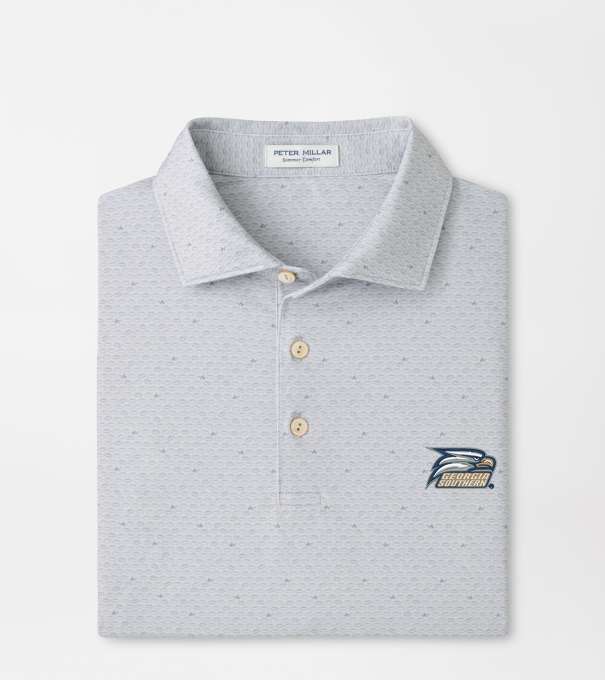 Georgia Southern On The Ball Performance Jersey Polo in British Grey