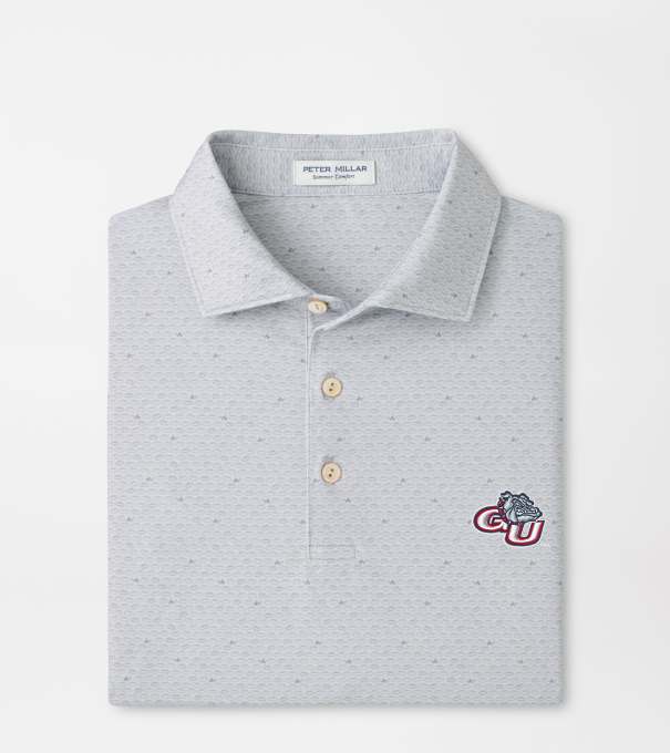 Gonzaga On The Ball Performance Jersey Polo in British Grey
