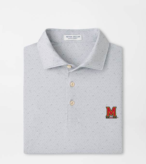 Maryland On The Ball Performance Jersey Polo in British Grey