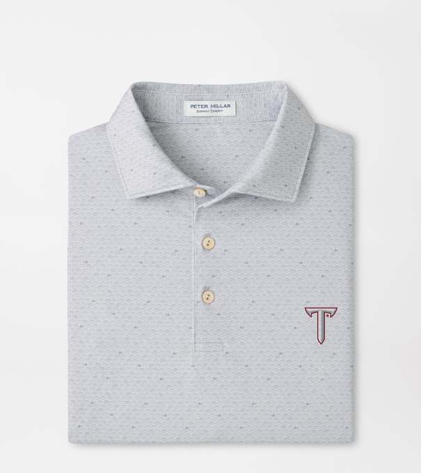 Troy On The Ball Performance Jersey Polo in British Grey