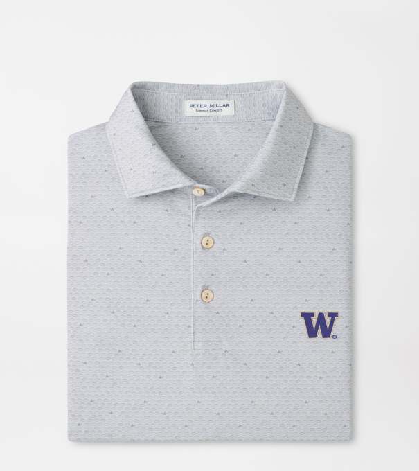 Washington On The Ball Performance Jersey Polo in British Grey
