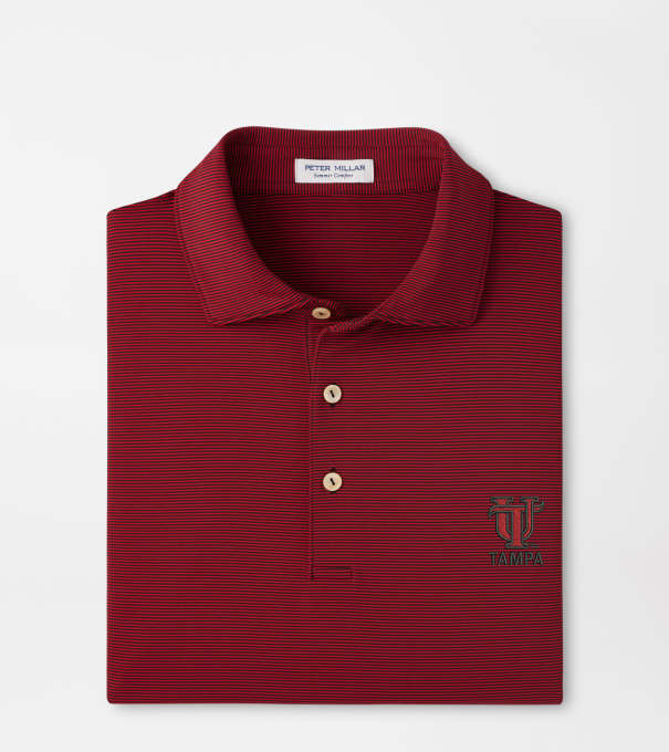Tampa Jubilee Performance Jersey Polo in Black / Red3