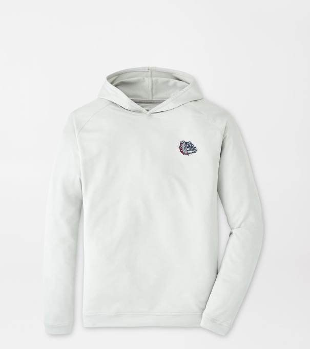 Gonzaga Bulldog Pine Performance Hoodie in British Grey