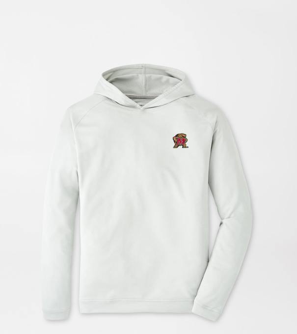Maryland Terrapins Pine Performance Hoodie in British Grey