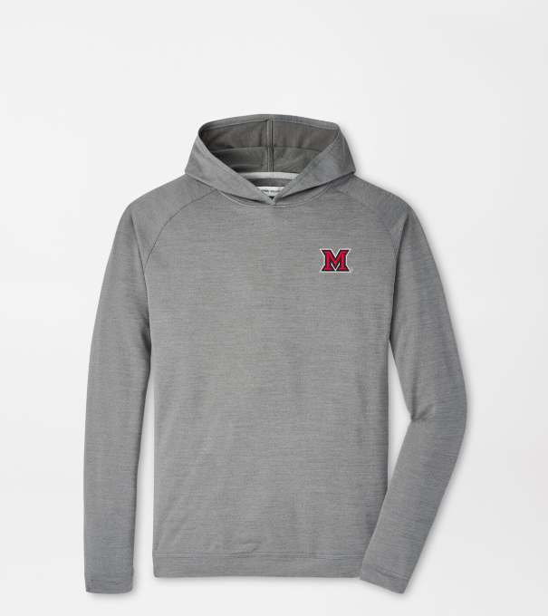 Miami of Ohio Pine Performance Hoodie in Iron