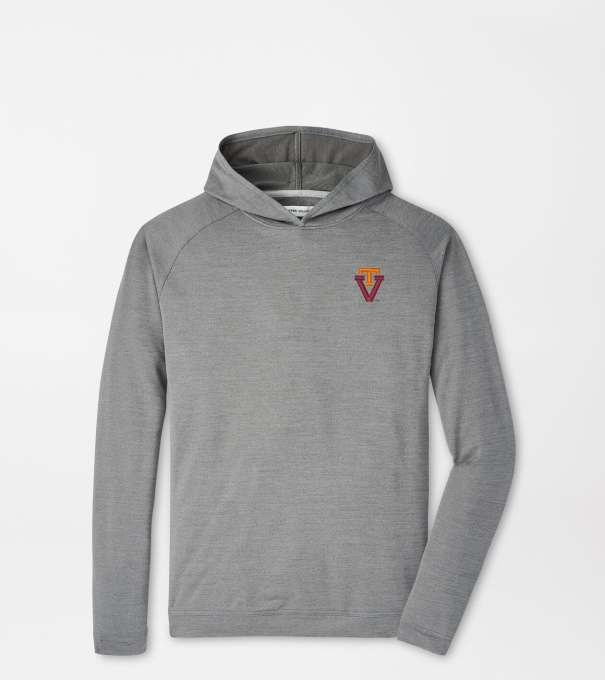 Virginia Tech Vault Pine Performance Hoodie in Iron