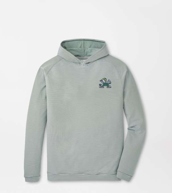 Notre Dame Fighting Irish Pine Sugar Stripe Performance Hoodie in Green1