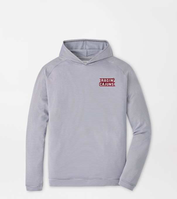 Louisiana at Lafayette Pine Sugar Stripe Performance Hoodie in Iron