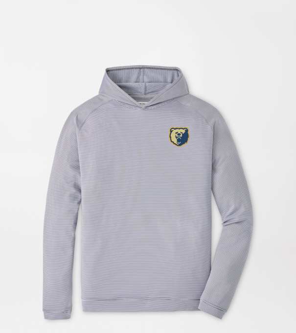 Morgan State Pine Sugar Stripe Performance Hoodie in Iron