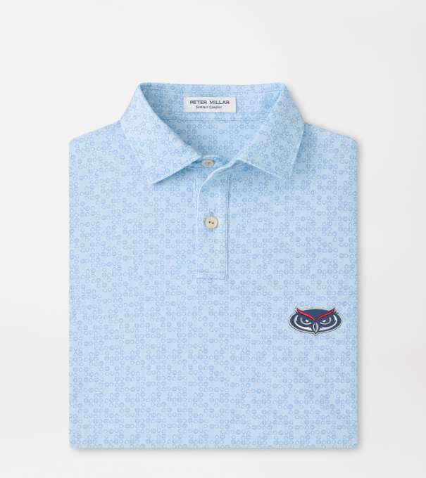 Florida Atlantic University Bases Loaded Youth Performance Jersey Polo in PALE BLUE