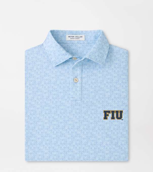 Florida International University Bases Loaded Youth Performance Jersey Polo in PALE BLUE