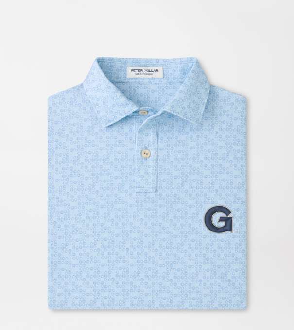 Georgetown Bases Loaded Youth Performance Jersey Polo in PALE BLUE