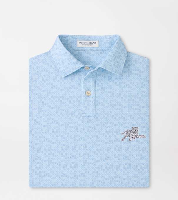 Jackson State Bases Loaded Youth Performance Jersey Polo in PALE BLUE