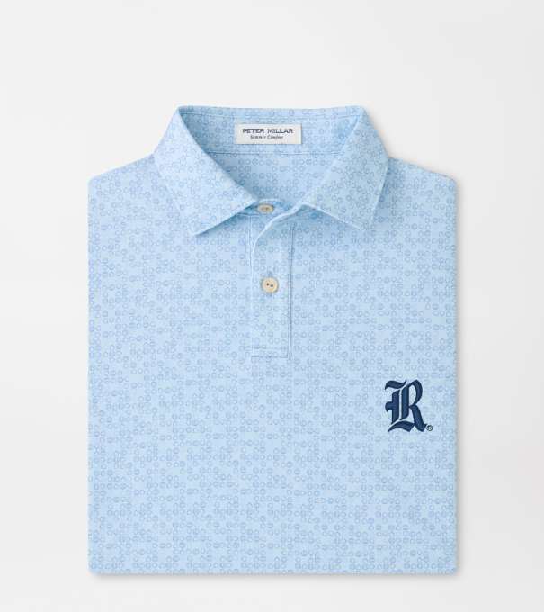 Rice University Bases Loaded Youth Performance Jersey Polo in PALE BLUE