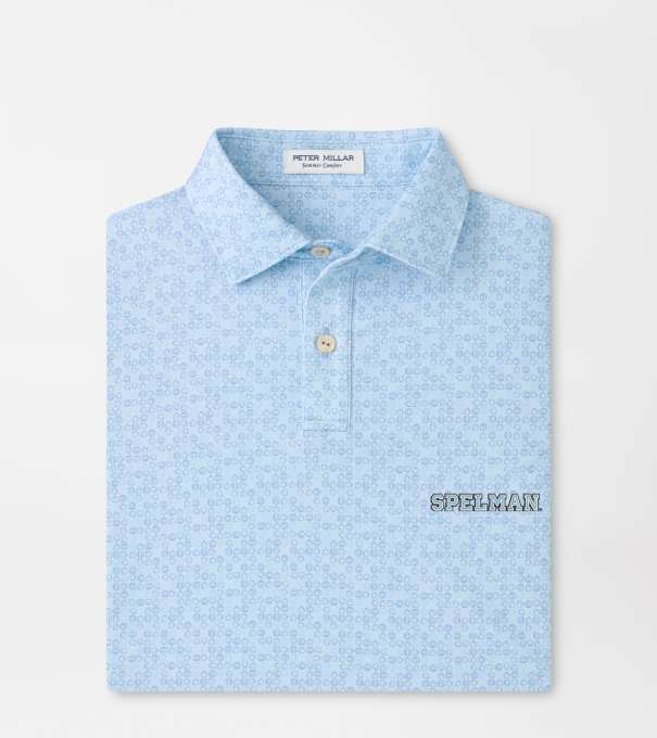 Spelman College Bases Loaded Youth Performance Jersey Polo in PALE BLUE