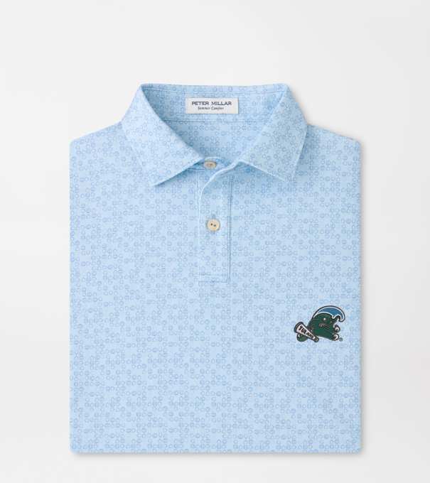 Tulane Green Wave Bases Loaded Youth Performance Jersey Polo in PALE BLUE