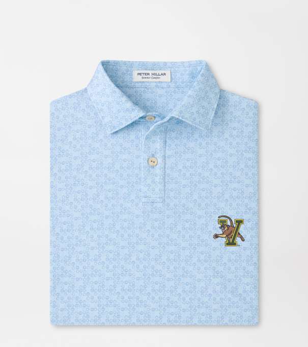 Vermont Bases Loaded Youth Performance Jersey Polo in PALE BLUE