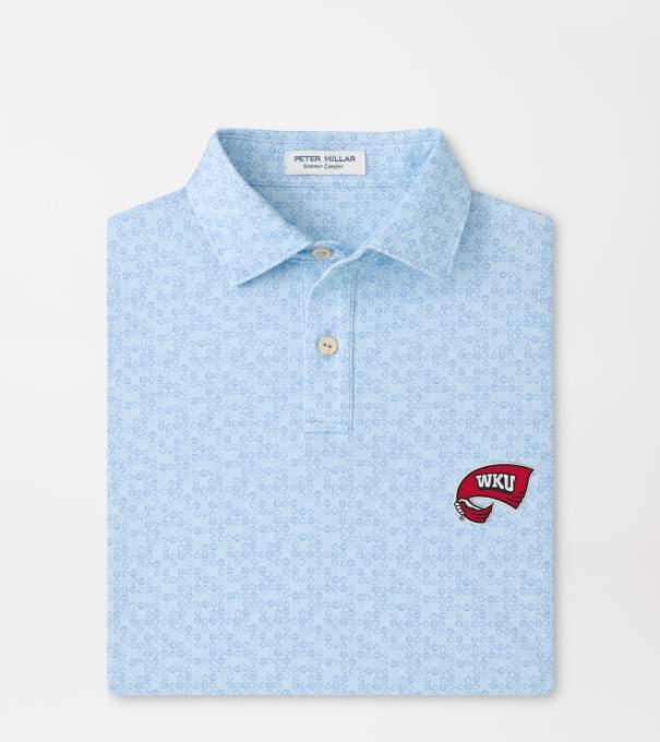 Western Kentucky Bases Loaded Youth Performance Jersey Polo in PALE BLUE