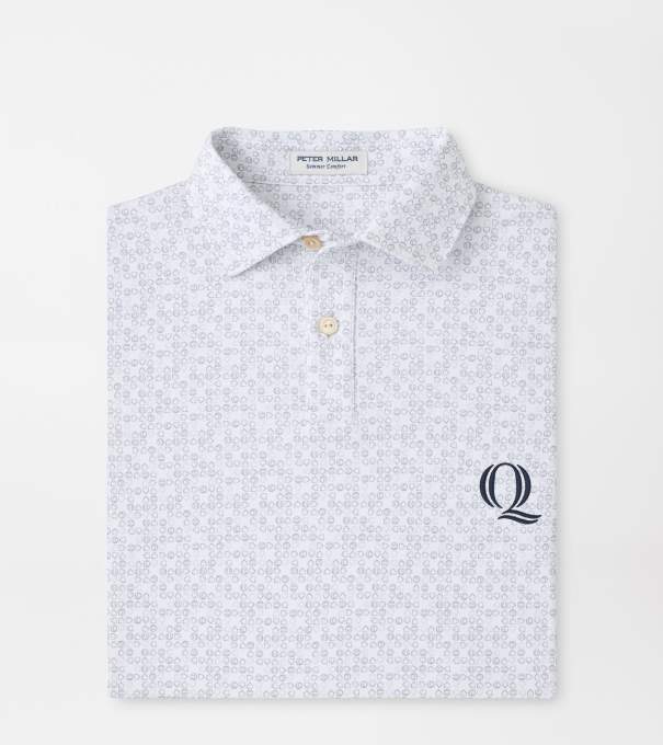 Quinnipiac Bases Loaded Youth Performance Jersey Polo in White