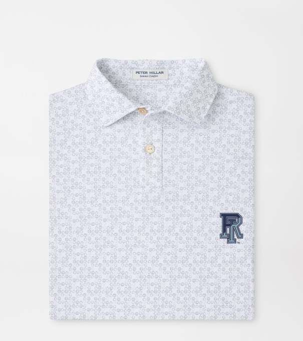 Rhode Island Bases Loaded Youth Performance Jersey Polo in White