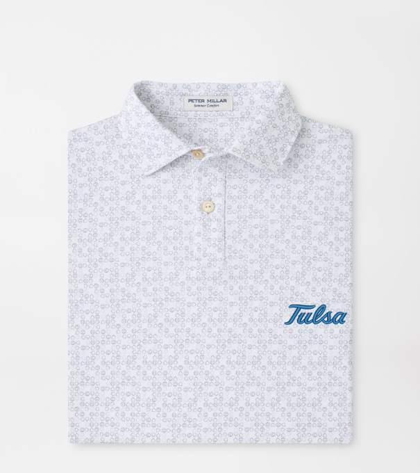 Tulsa Bases Loaded Youth Performance Jersey Polo in White