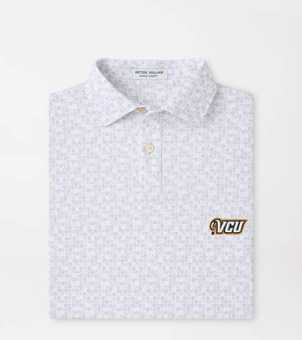 VCU Bases Loaded Youth Performance Jersey Polo in White